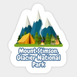 Mount Stimson, Glacier National Park Sticker